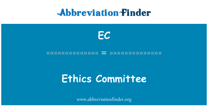 EC: Etická komise