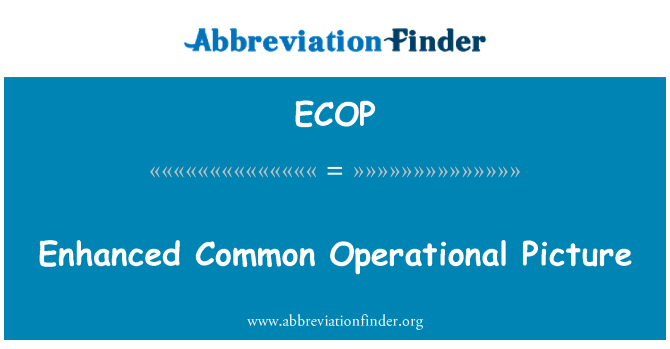 ECOP: Avanzata Common Operational Picture