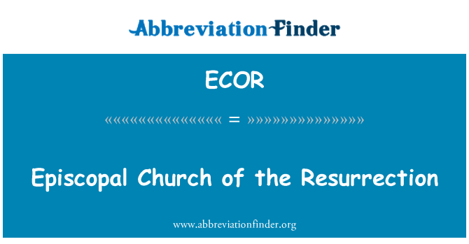 ECOR: Episcopal bažnyčia prisikėlimo
