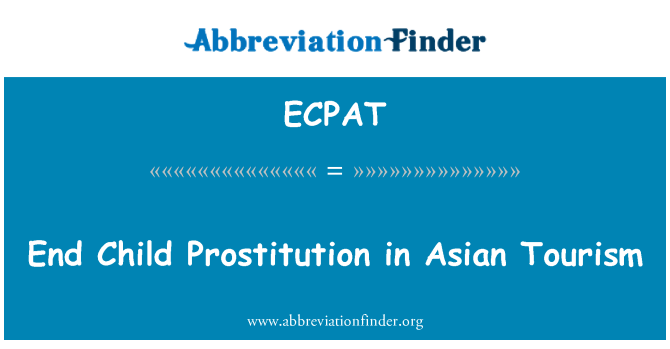 ECPAT: Mại dâm trẻ em cuối cùng ở Châu á du lịch