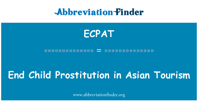 ECPAT: 亚洲旅游结束儿童卖淫