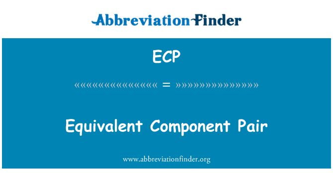 ECP: Ekvivalentní součásti dvojice
