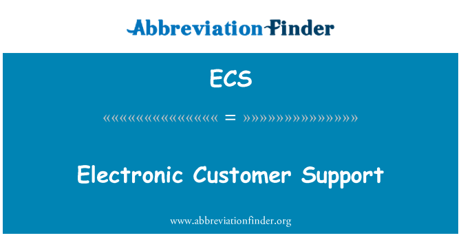 ECS: Podporo uporabnikom elektronskih