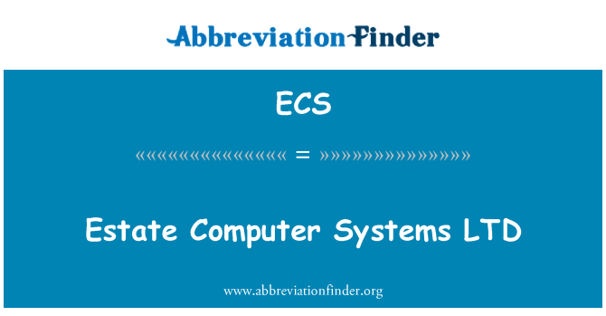 ECS: Panství Computer Systems S.R.O.