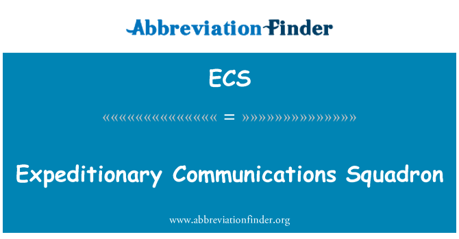 ECS: سرب الاتصالات اﻻستطﻻعية