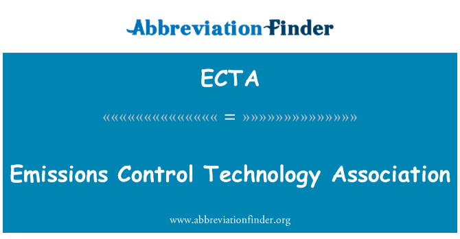 ECTA: Associazione di tecnologia di controllo delle emissioni