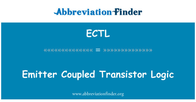 ECTL: کنڈکٹرز منطق emitter کر مل کر