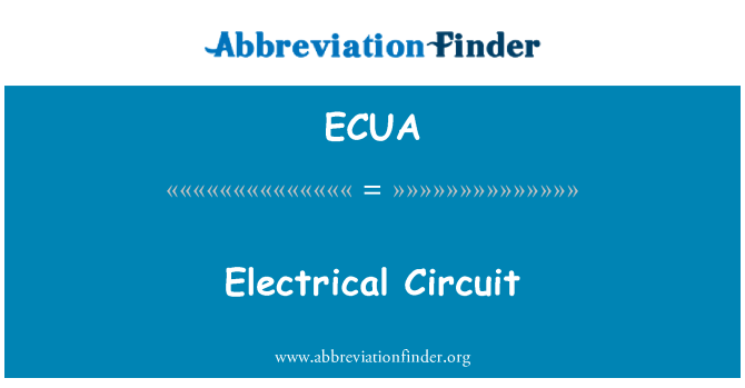 ECUA: Elektrisk kredsløb