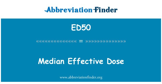 ED50: Ortalama etkin doz