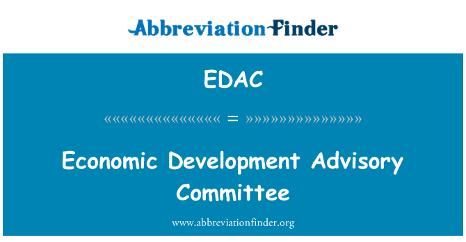 EDAC: 經濟發展諮詢委員會