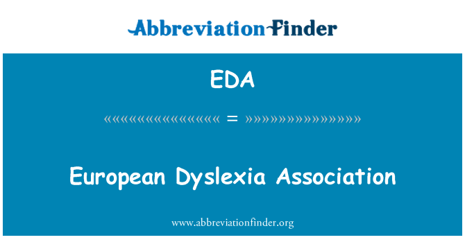 EDA: European Dyslexia Association