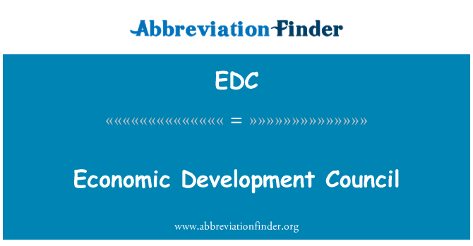 EDC: Consiliul de dezvoltare economică