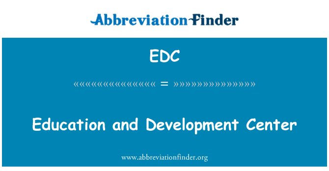 EDC: Education and Development Center