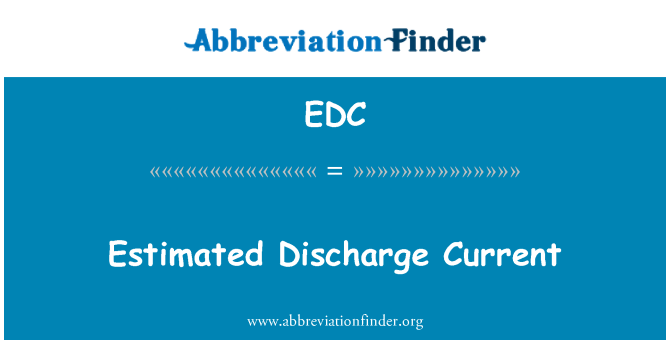 EDC: Becsült kisülési áram