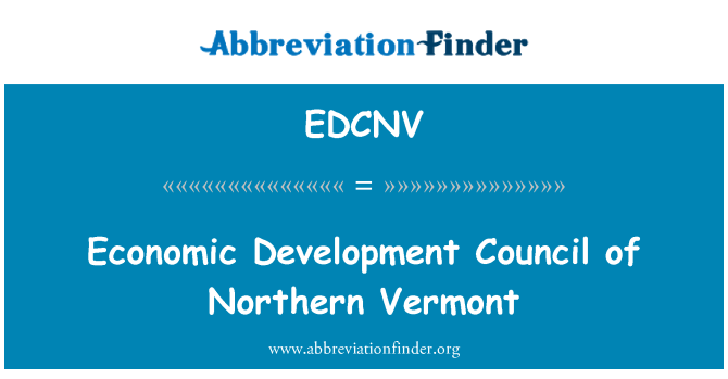 EDCNV: Consiliului de dezvoltare economica din nordul Vermont
