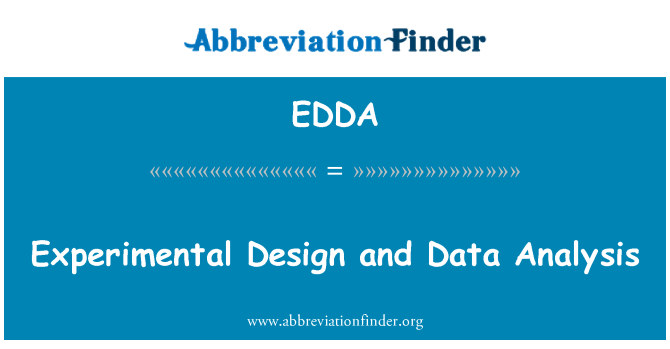 EDDA: Sperimantal Conception Et done analiz