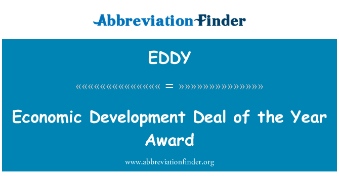 EDDY: Desarrollo económico Deal of the Year Award
