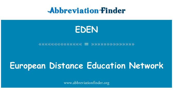 EDEN: Red de educación a distancia europeas