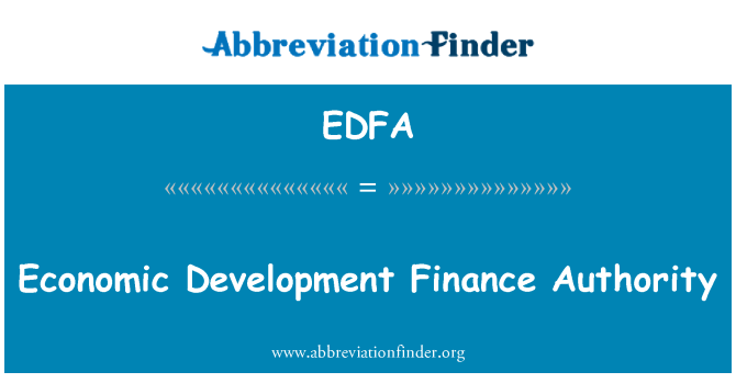 EDFA: Hospodářský rozvoj finanční úřad