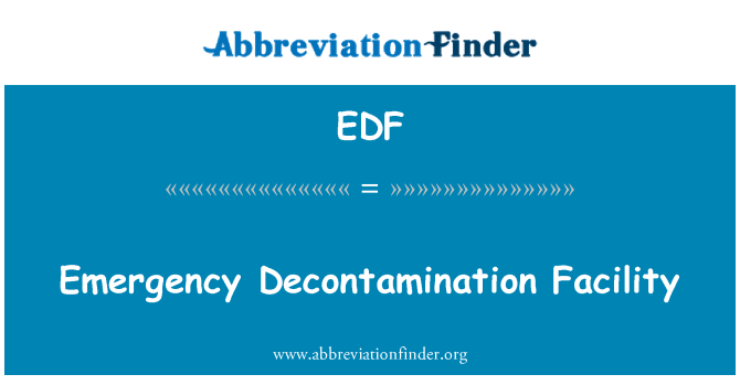 EDF: מתקן טיהור חירום