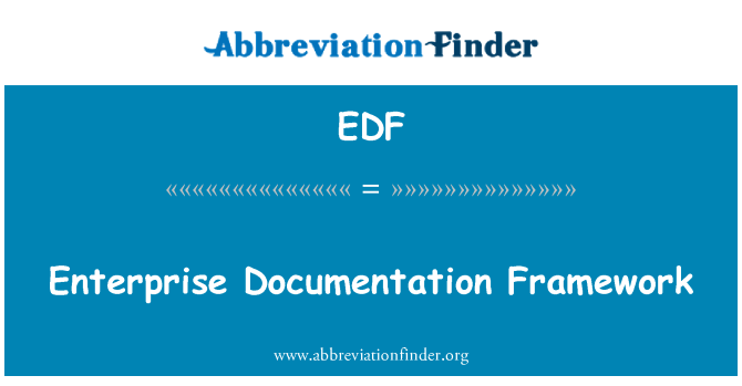 EDF: Enterprise-Dokumentation-Framework
