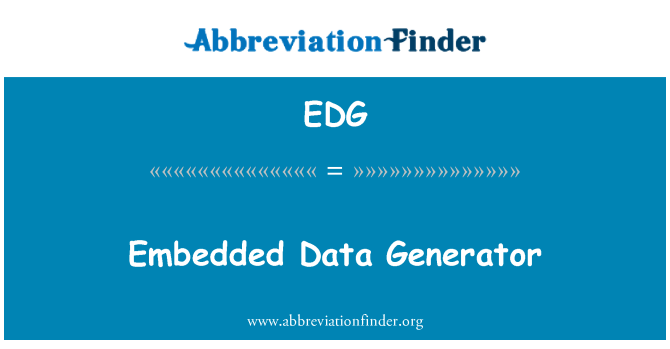 EDG: Done embedded dèlko