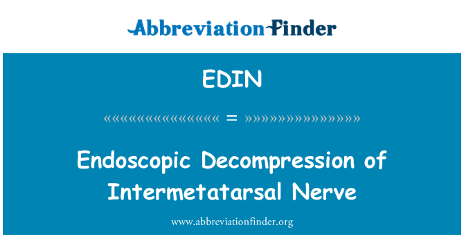 EDIN: Endoskopické dekomprese nervu Intermetatarsal