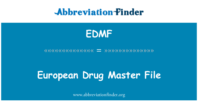 EDMF: קובץ מאסטר הסמים האירופי