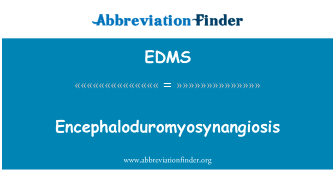 EDMS: Encephaloduromyosynangiosis