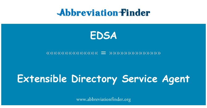 EDSA: Extensible Directory huoltoliikkeen