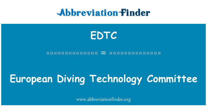 EDTC: Europäische Diving Technology Committee