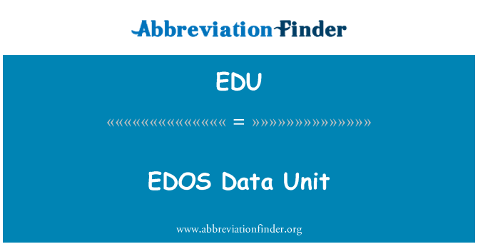 EDU: EDOS 資料單元