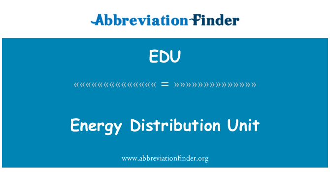 EDU: Energia jaotumine seade