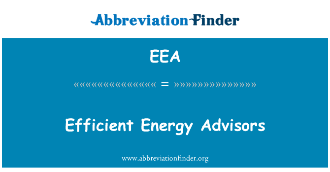 EEA: Energie-efficiëntie adviseurs