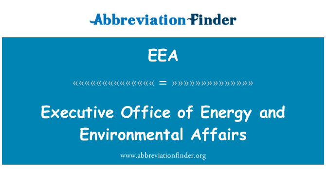 EEA: Executive Office van energie en milieu zaken