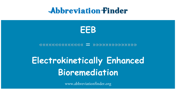 EEB: Electrokinetically gelişmiş Biyoremidasyon