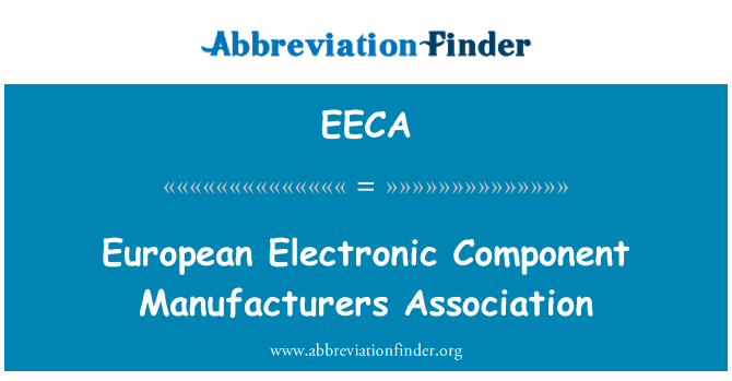 EECA: Stowarzyszenie producentów europejskich komponentów elektronicznych