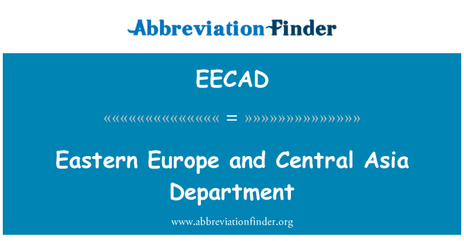 EECAD: Istočne Europe i centralne Azije odjel