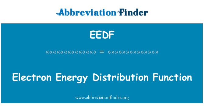 EEDF: Função de distribuição de energia de elétrons