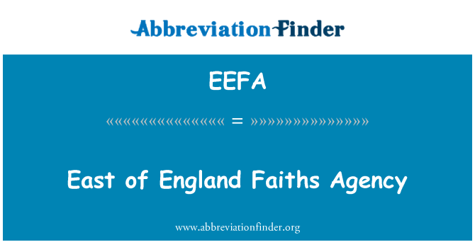 EEFA: Ανατολικά της Αγγλίας θρησκειών οργανισμός