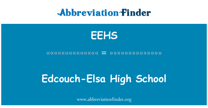 EEHS: ادکووکہ-ایلسا ہائی اسکول
