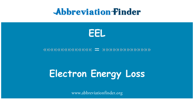 EEL: Pierderea de energie electroni