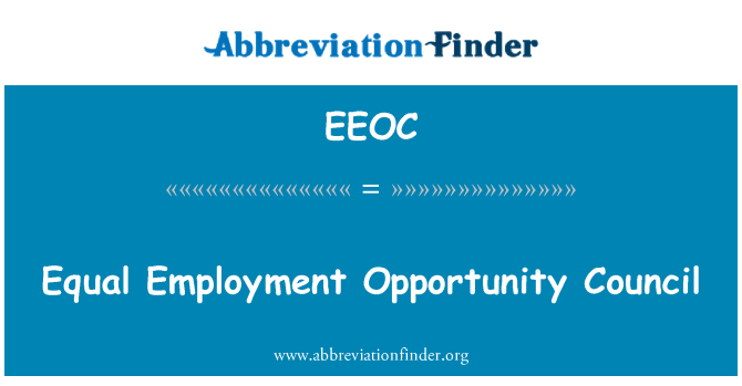 EEOC: Eşit istihdam fırsatı Konseyi
