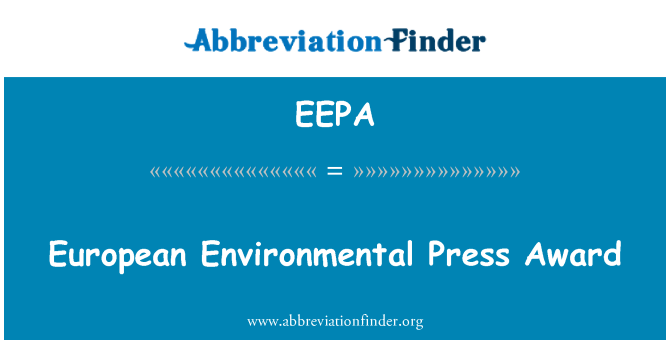 EEPA: European Environmental Press Award