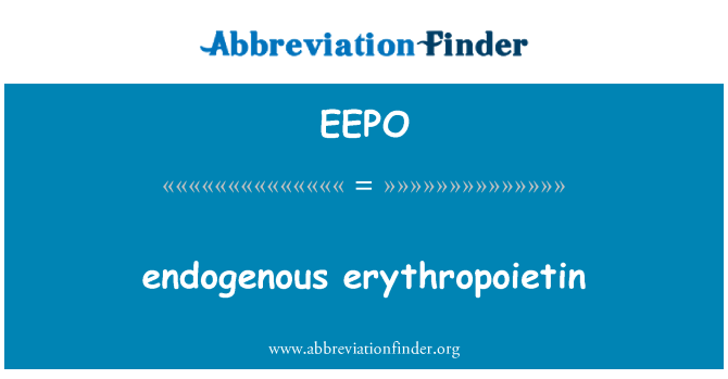 EEPO: endogen eritropoietin