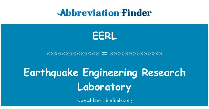 EERL: Zemětřesení Engineering Research Laboratory