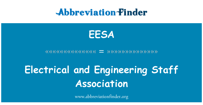 EESA: Electrical and Engineering Staff Association