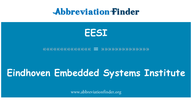 EESI: Эйндховен встроенных систем института