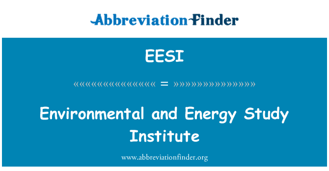 EESI: Anviwònman ak enèji etid Enstiti