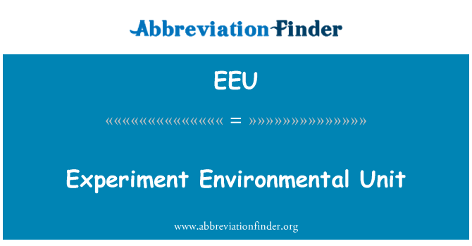 EEU: Esperiment unità ambjentali